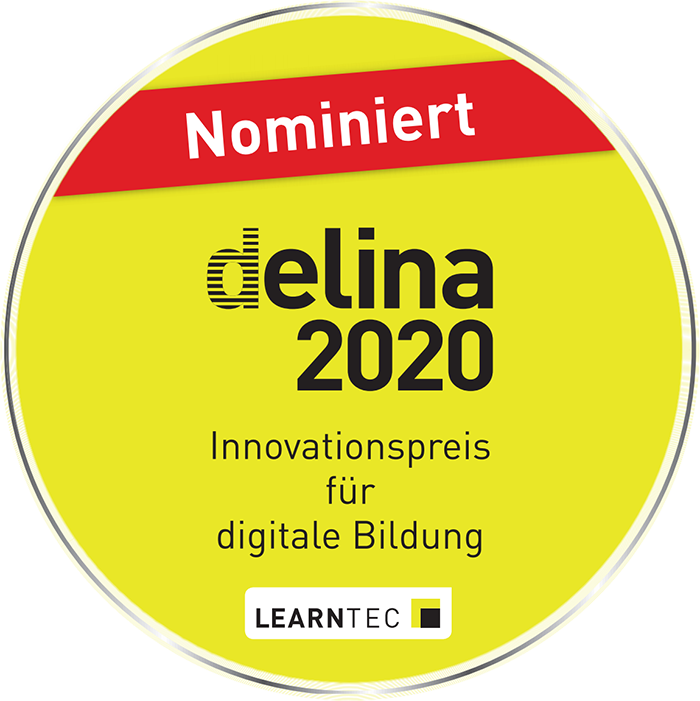 tinyCampus wurde 2020 für den delina Innovationspreis für digitale Bildung in der Kategorie Hochschule nominiert.
